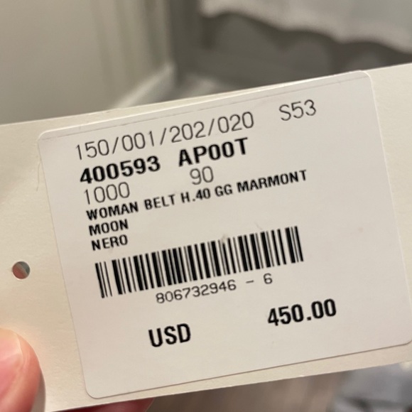 GUCCI MARAMONT BELT size 90, equivalent to US SIZE 10/SIZE 10. - Picture 3 of 8